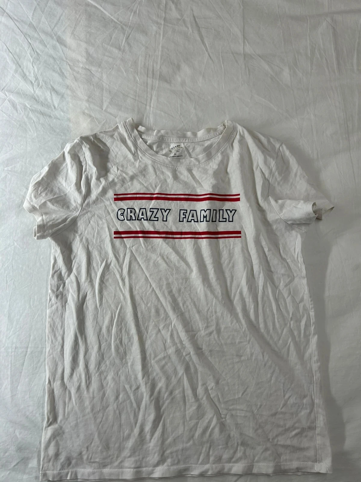 T-shirt blanc imprimé à motifs vintage kiabi